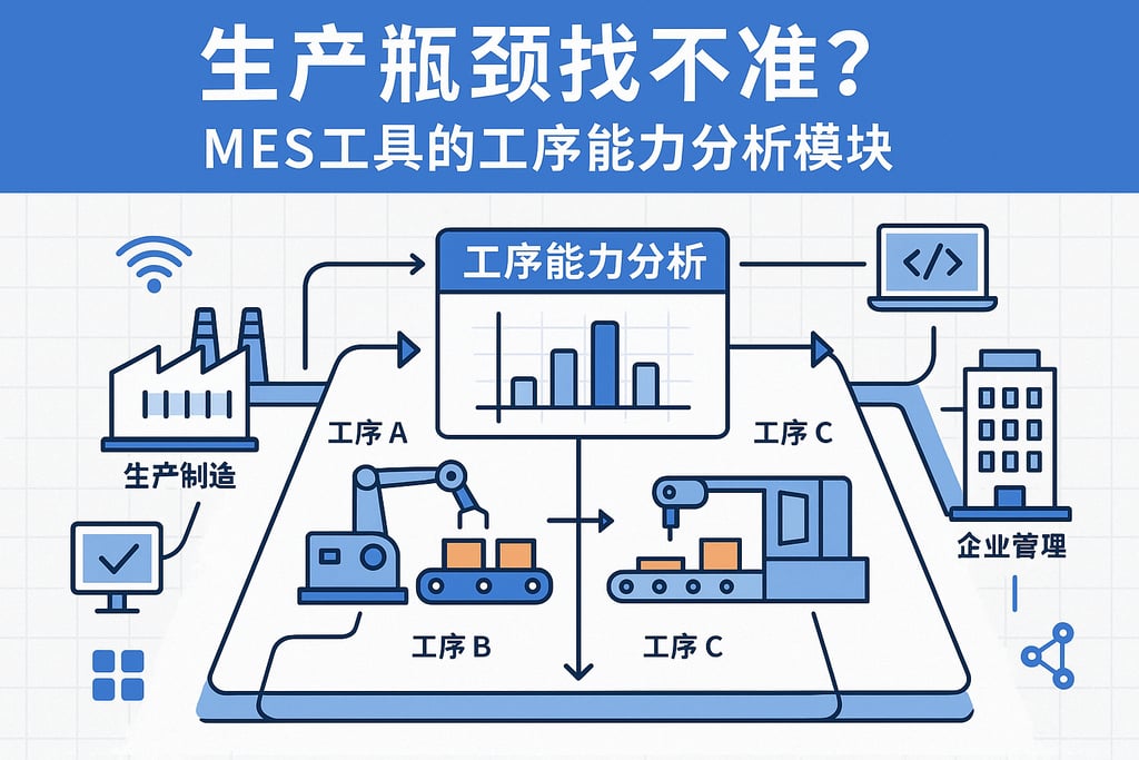 生产瓶颈找不准？MES工具的工序能力分析模块  